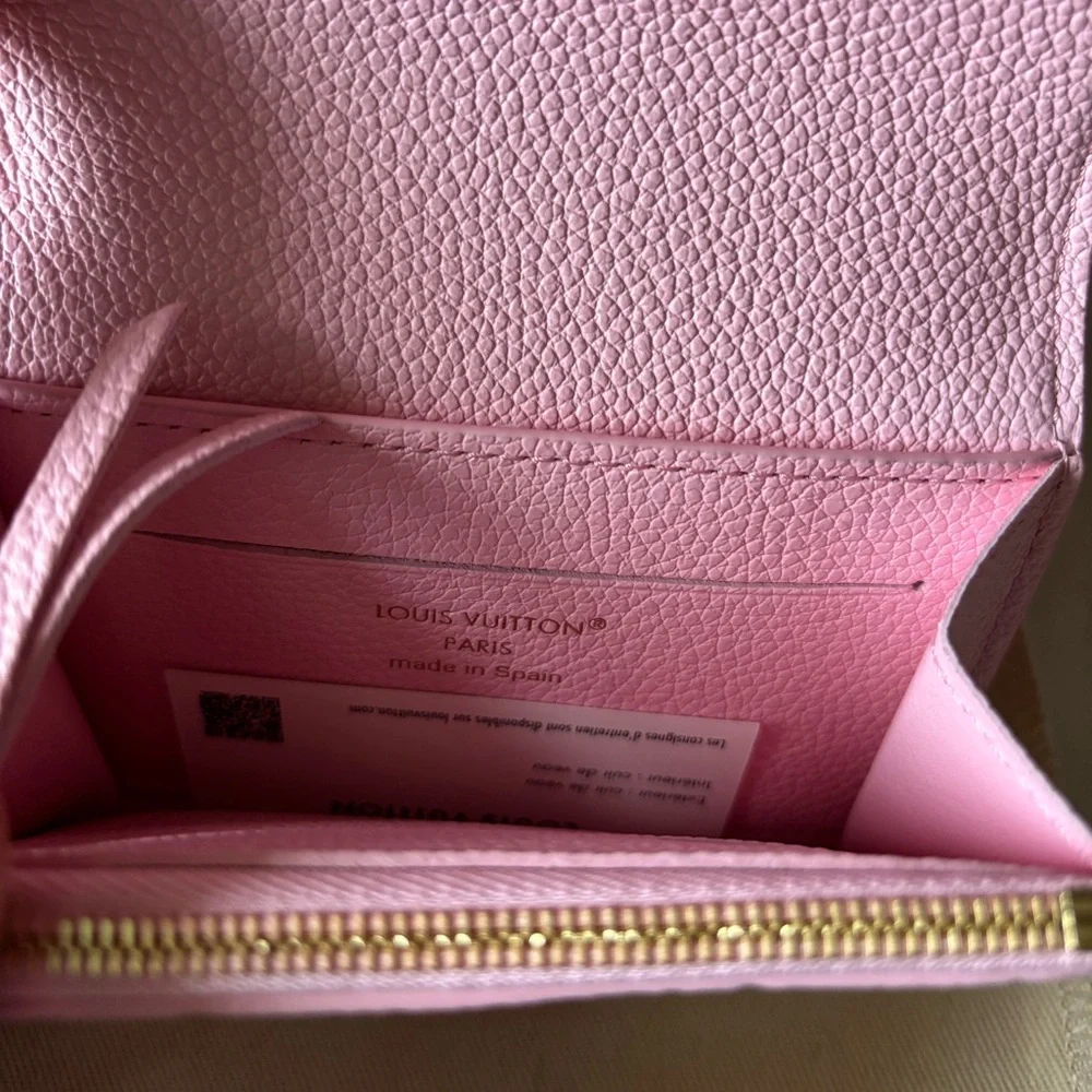❌SOLD❌ Vuitton Empreinte Leather Rosalie Cotton Candy Pink Wallet - Picture 4 of 4